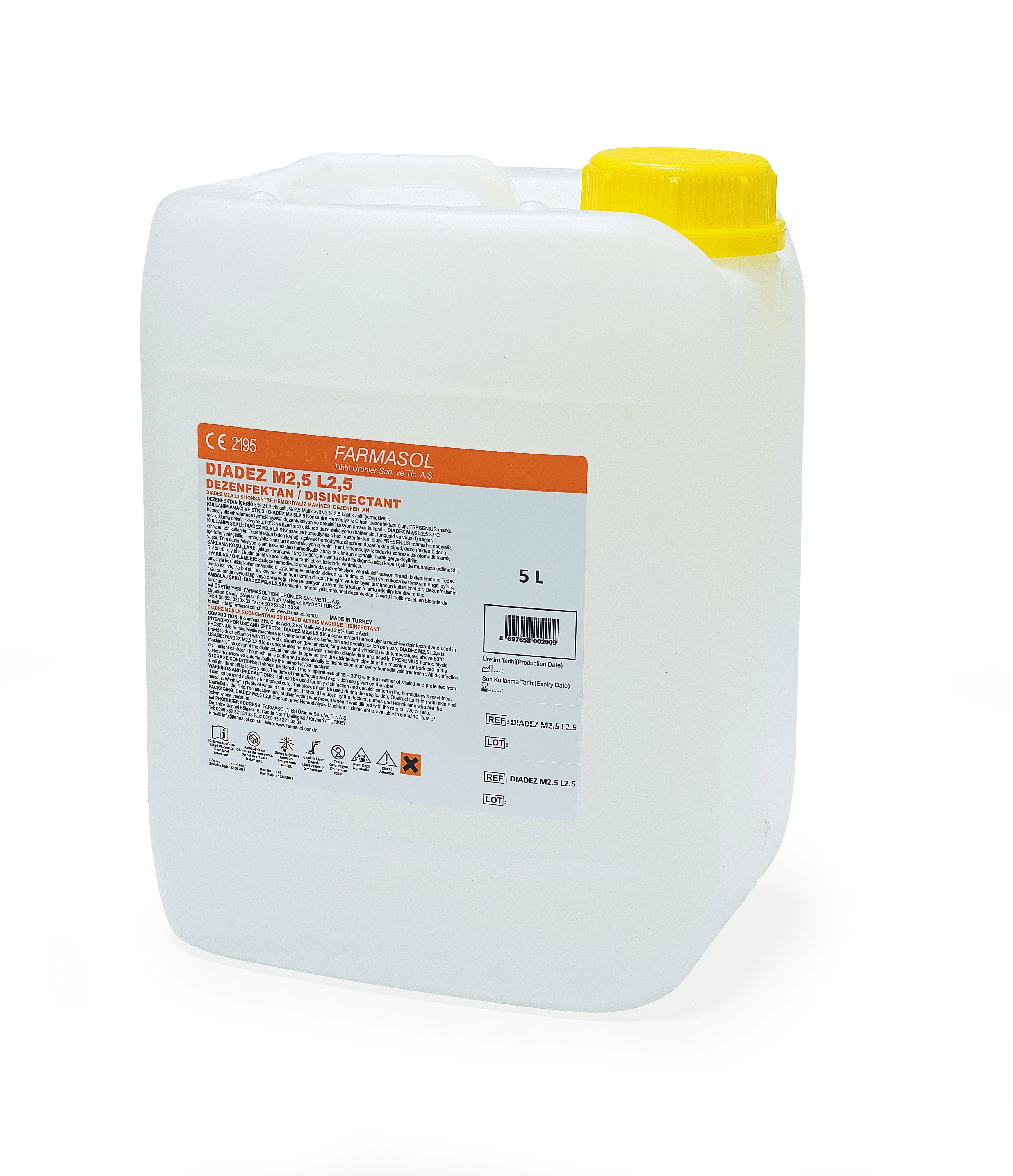 M2.5 L2.5 Makine Dezenfektani