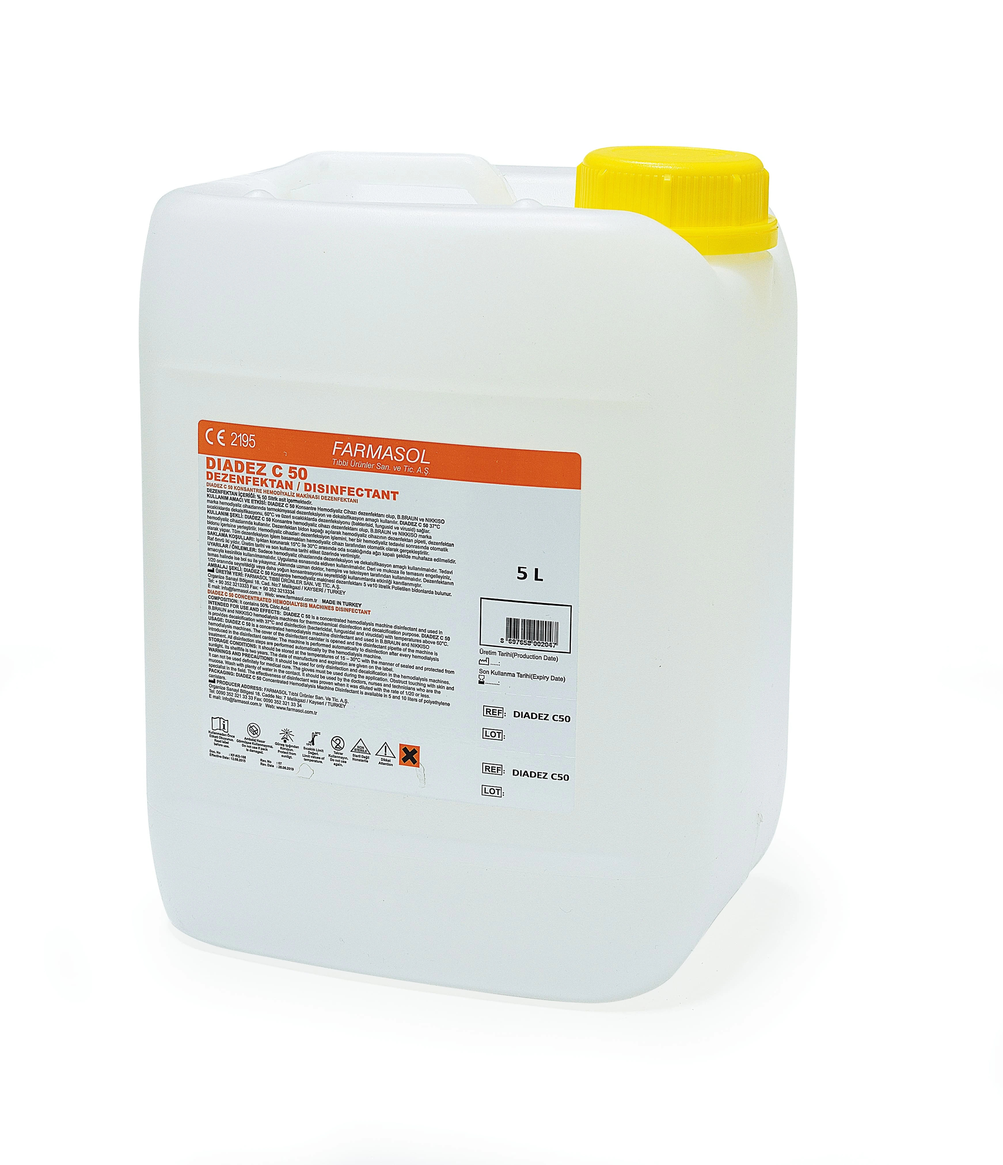 Hemodiyaliz Makinesi Dezenfektani